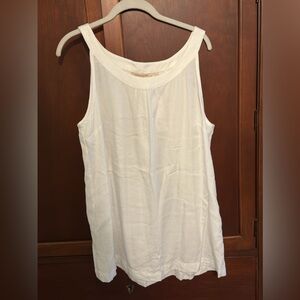 White Tencel tank Soft Surroundings Size Large